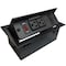 Electriduct Power Centers, Pop-Up Table Top Box, USB, 5-15R, 5 ft., Black PDC-SW-PUB-2P-2UC-6FT-BK - alternate 1